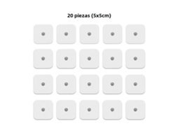 (20 Unidades, 5x5cm) Adesivos De Estimulação Muscular Ems Para Massagem.