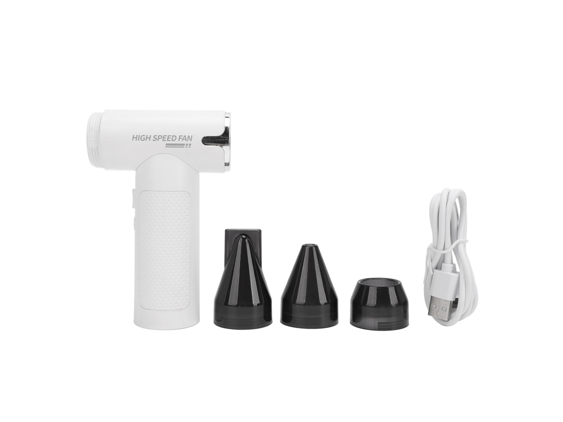 Duster Elétrico Sem Fio 3 Velocidades com Bicos Branco