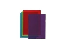 Sichthüllen, Transparent, Din A4, Aus Pvc, 0,15 Mm, Farbig Sortiert Blau, Gelb, Rot, Violett, Grün 1 Stück (100 Elba