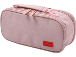 Estojo de Lona com Alça, 5 Compartimentos, Bolsa de Armazenamento Portátil para Estudantes. SFUSHOS