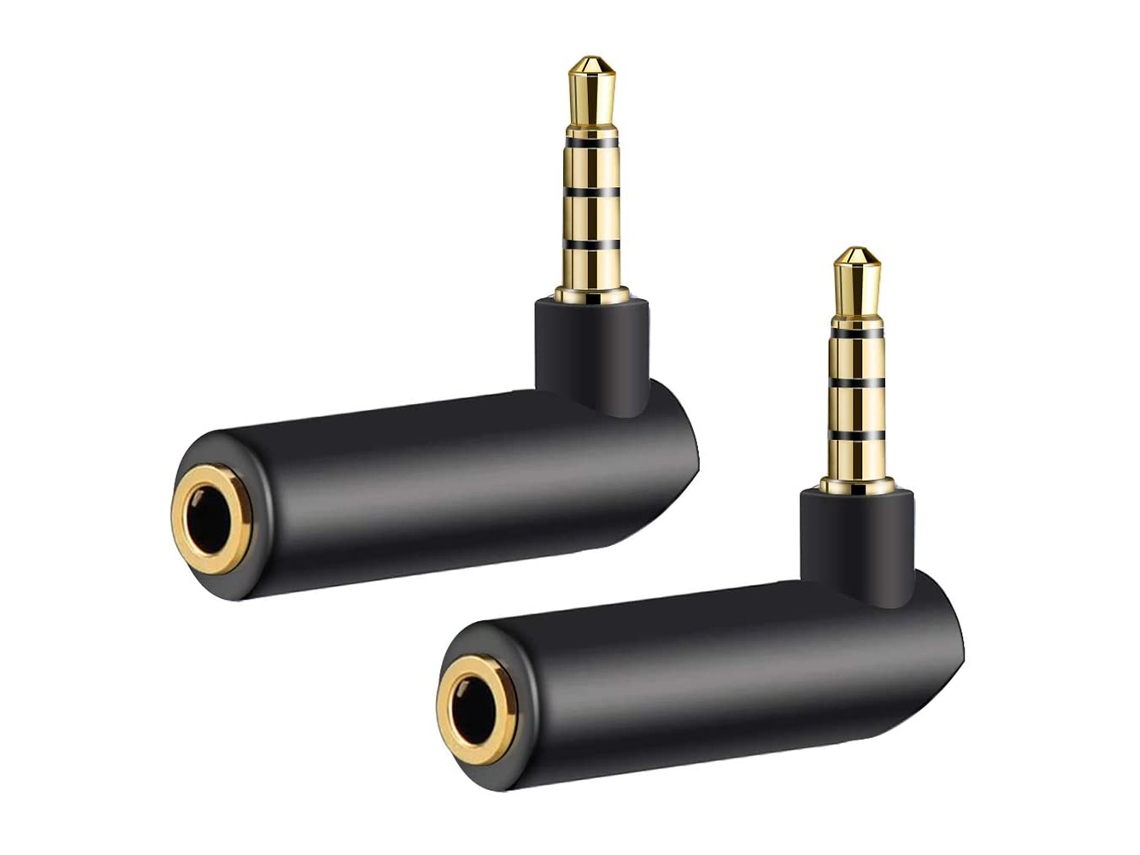 Adaptador de áudio de 90 graus para 3,5mm EOOCOO