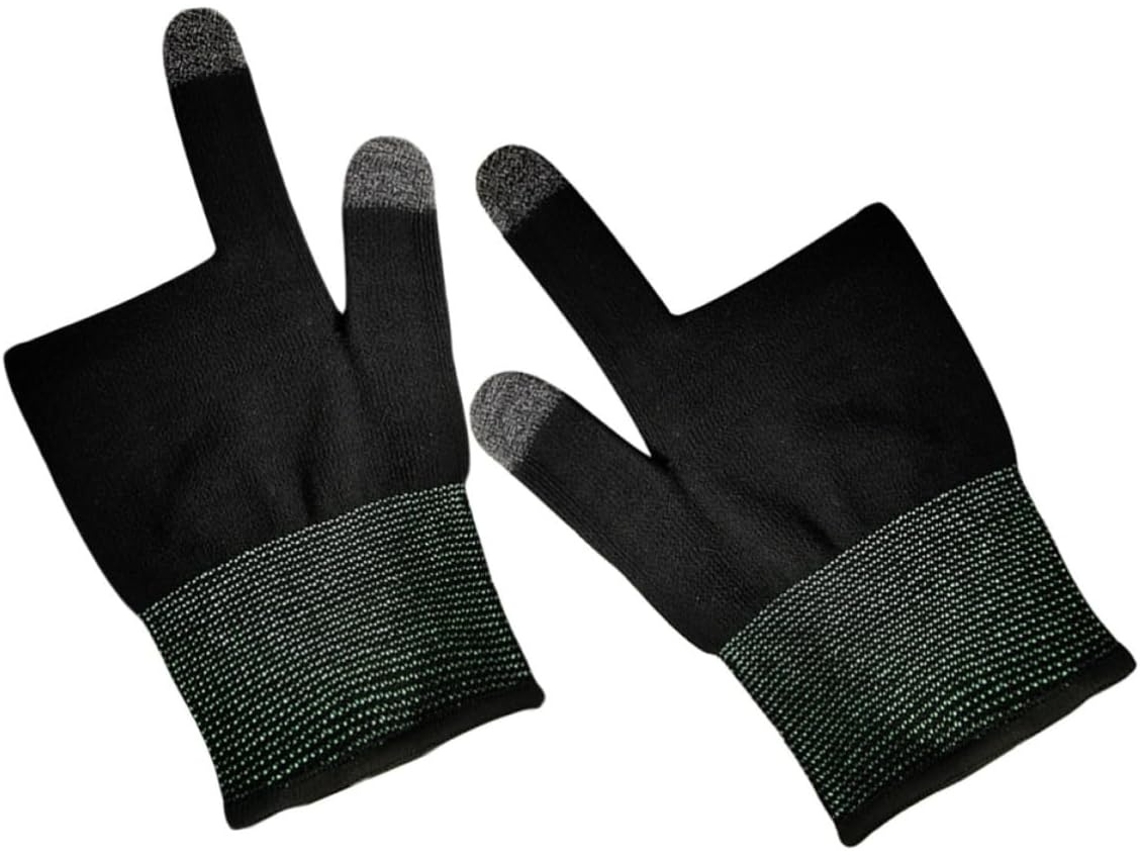 Lurelia Dedeiras Gaming Para Ecrã Tátil Nylon, Antiderrapante, Sensível Ao Toque, Elástico, Resistente Ao Suor, Para Gaming Móvel E Ecrãs Táteis