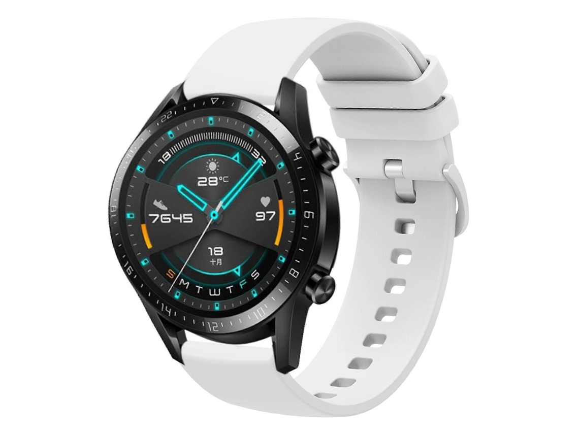 Pulseira De Silicone Macio De Cor Sólida Para Huawei Gt2 46mm 22mm