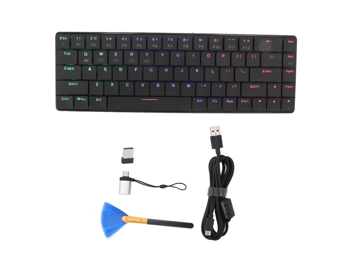 Teclado Mecânico Sem Fio Para Jogos Rgb