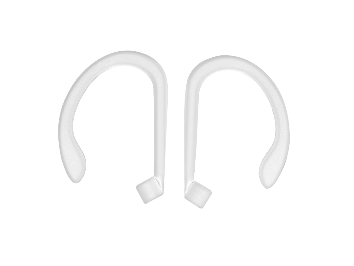 Aetheria gancho de Orelha de Silicone para Airpods Fone de Ouvido Bluetooth Esportes Branco