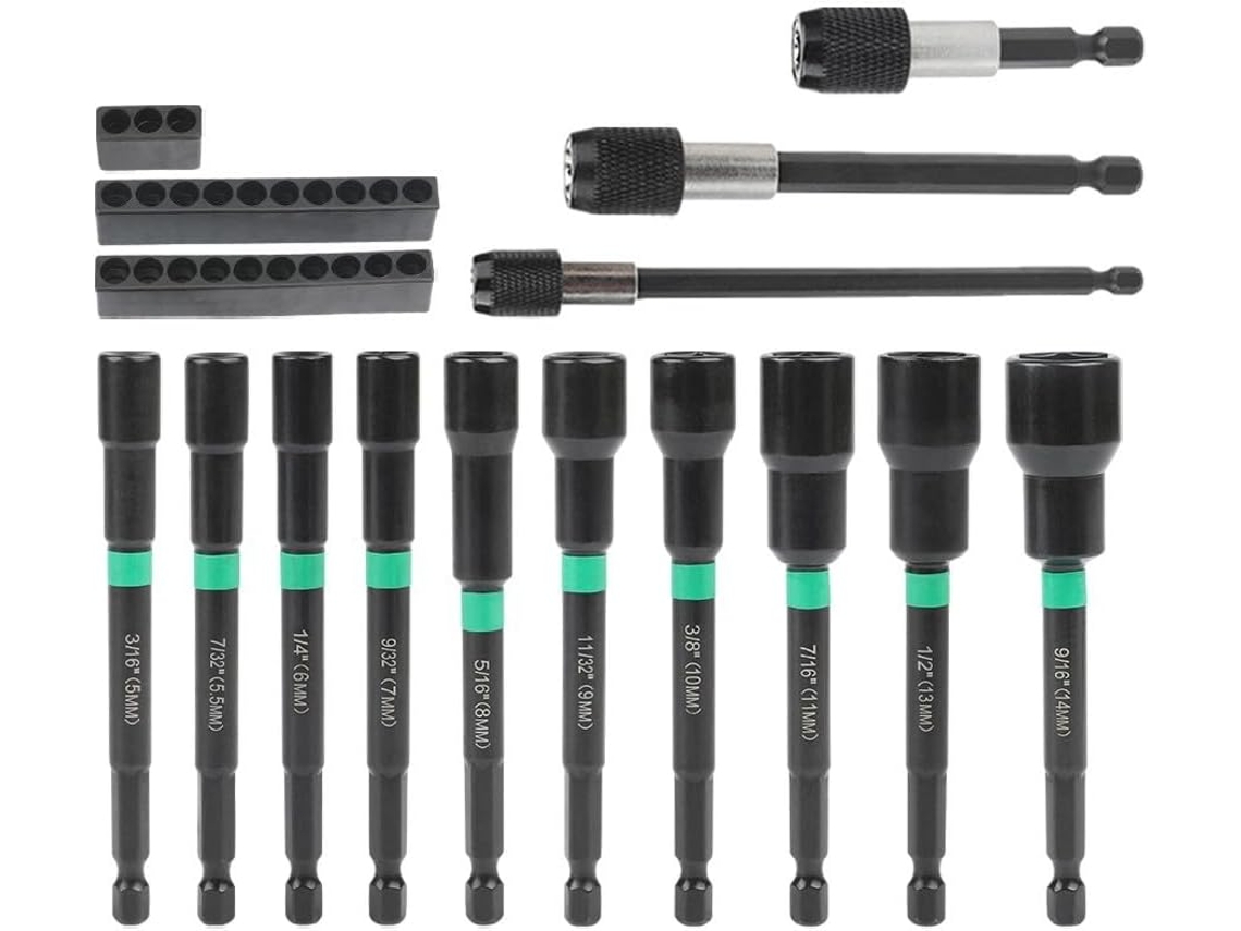 13 5 14 Aço Pneumático, Conjunto De Chaves De Fenda Hexagonais Para Chave De Soquete,