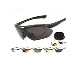 Óculos De Desporto Laxiscreed Polarizados Leves Em Preto Para Atividades Ao Ar Livre