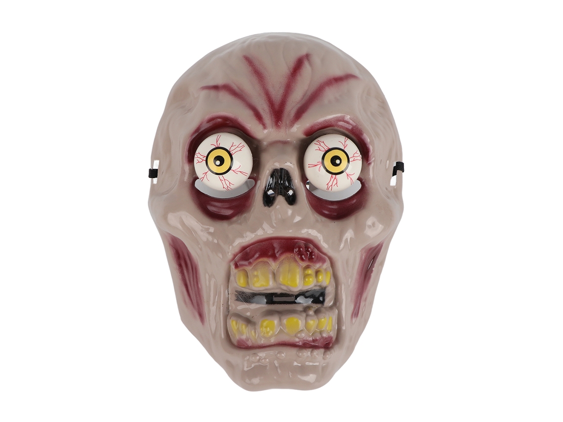 Máscara Zumbi Halloween Olhos Iluminados Festa Acessório Decorativo