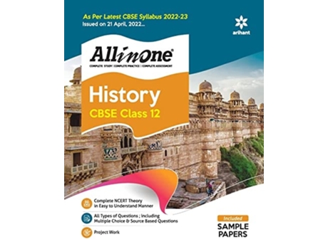 Livro Cbse All In One History Class 12 2022-23 De Madhumita Pattrea E Farah Sultan (hindi)