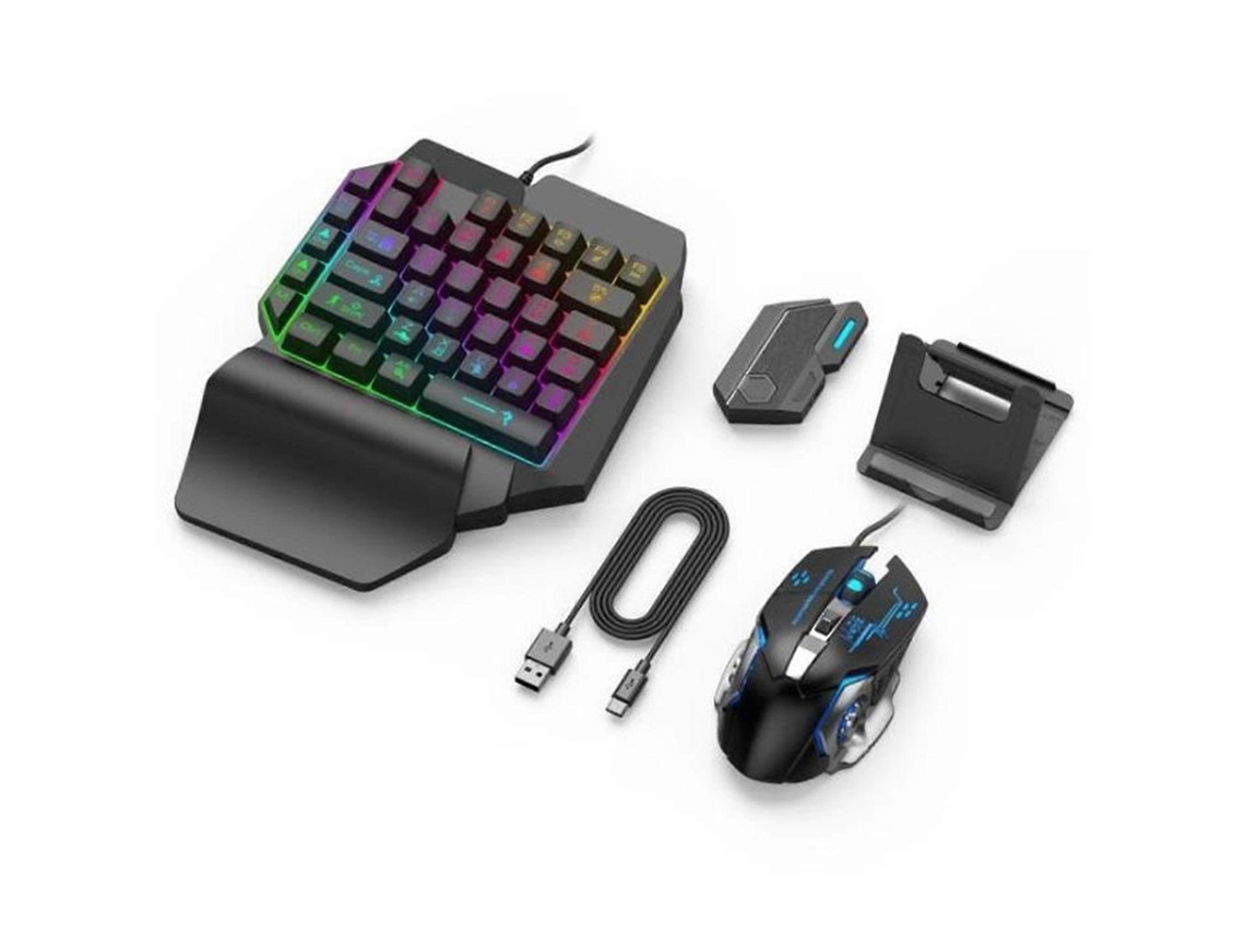 Lurelia Gamepad Mobile Compatível Com Pubg, Controlador De Jogos, Teclado E Mouse, Conversor Bluetooth Compatível Com Jogos Ios E Android