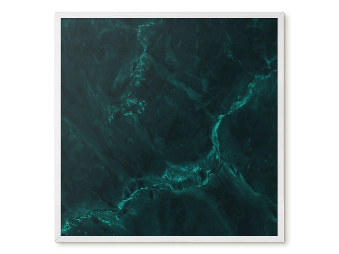 Magnetic Board Black Marble For The Living Room Espelharte (50x50 Cm)