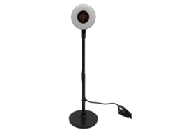 Webcam HD 1080p com Luz Ajustável e Microfone Embutido | S/MARCA