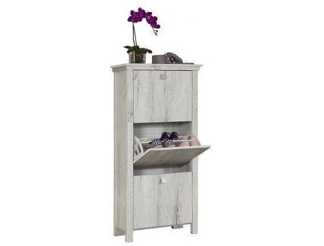 Armário  Cantabria (Branco - Aglomerado de Alta Densidade e Melamina - 136 x 64.5 x 29 cm)