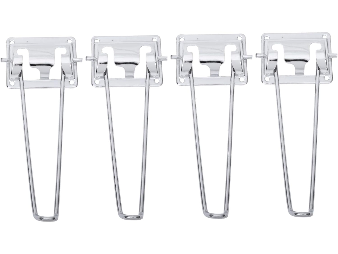 Conjunto De 4 Pés Mesa Dobráveis Resistentes Com Base Espessa E Estáveis Para Móveis Escritório Doméstico