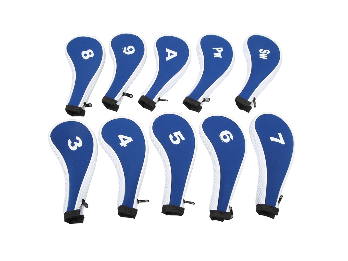 Capas para Cabeças de Ferros de Golfe com Números 10 S/MARCA