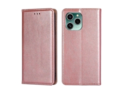 Capa De Celular De Couro Com Flip Magnético, Cor Sólida, Brilhante, Para Honor 60 Se