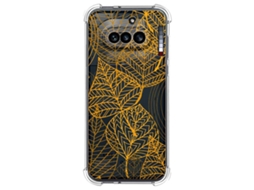Capa Tumundosmartphone Transparente De Silicone À Prova De Choque Para Nothing Phone 4a 5g Com Estampa De Folha