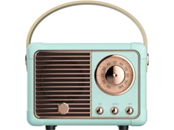 Mini caixa de som portátil Bluetooth, pequeno e fofo, subwoofer para áreas externas, azul, Yizhood