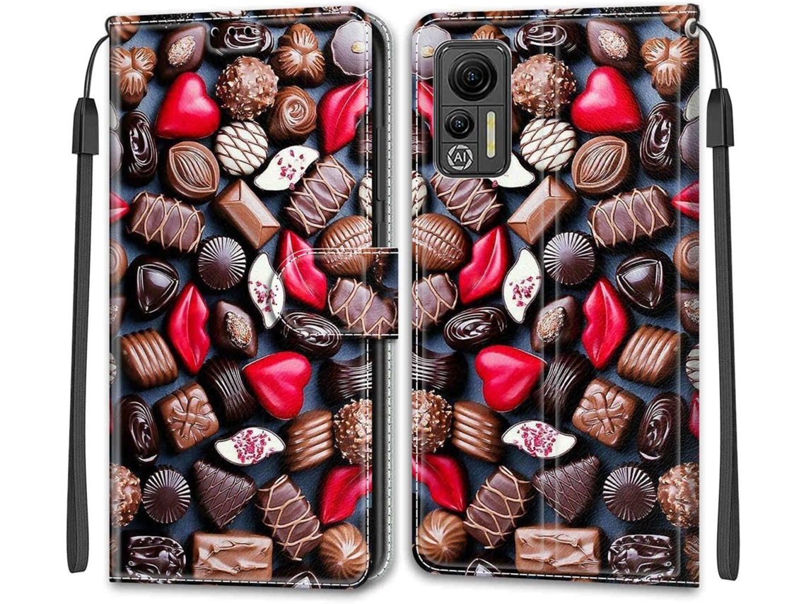 Capa Note Padrão para Xiaomi Ulefone Note 14 HONGWE. Pele Sintética Multicor
