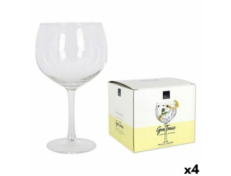 Conjunto de Copos de Gin Tonic BOHEMIA CRYSTAL Cocktails Cristal 650 Ml 700 Ml 4 Unidades