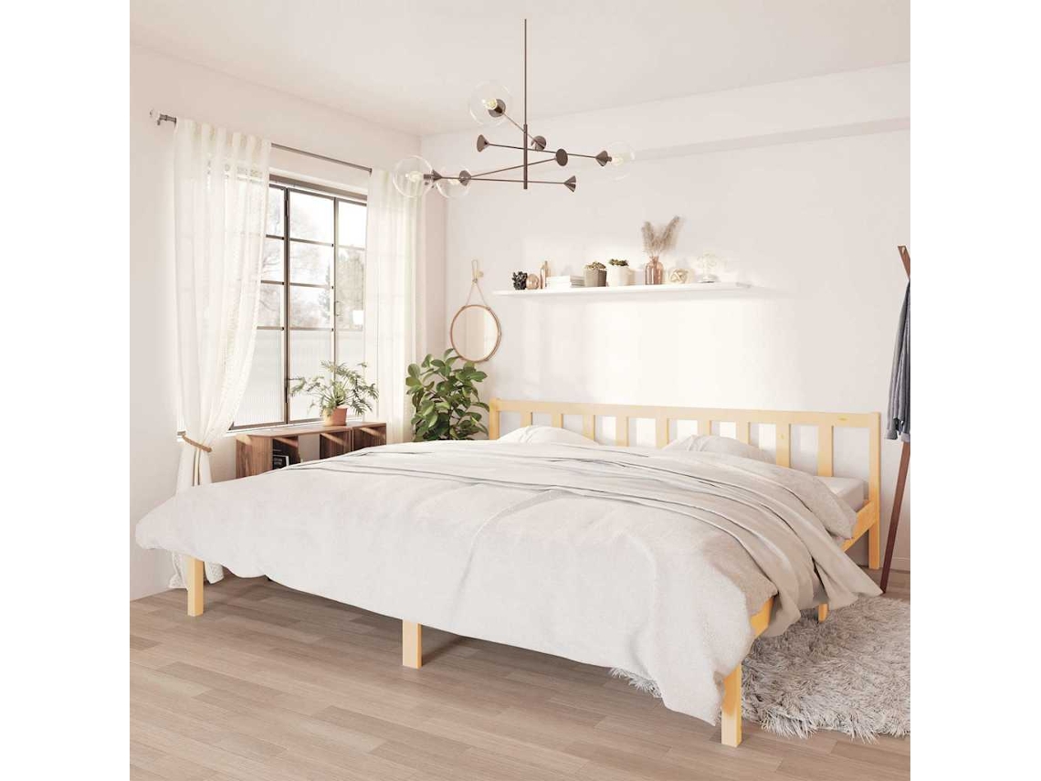 Vidaxl Estrutura De Cama Super King 180x200 Cm Pinho Maciço