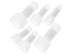 Conector De Fio Elétrico Crimpado Fechado, 1 Conjunto, Branco