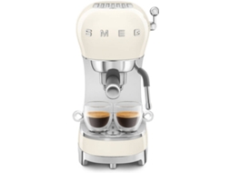 Máquina de Café Manual SMEG ECF02CREU (15 BAR - Creme - Café moído e pastilhas)