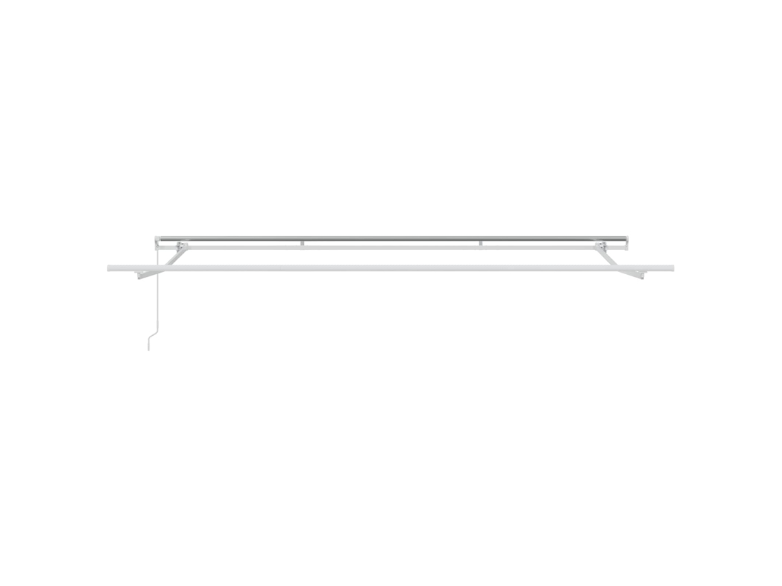 Maison Exclusive - Toldo Retrátil Cinzento-claro 400 × 300 Cm Poliéster E Alumínio