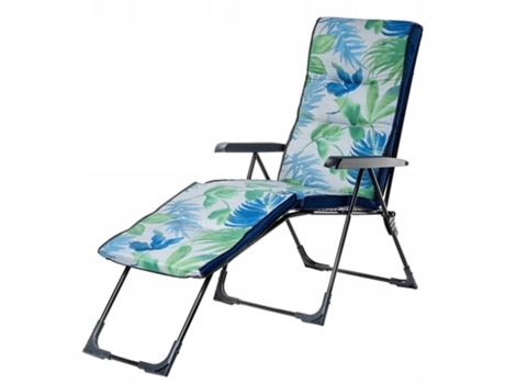 Tumbona De Jardín Silla De Playa Plegable Tumbona Turística 2 En 1 Ajustable Kadax