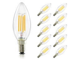 Lâmpada Led NETTLIFE E27 3W Grande Branca Quente 2200K Não Regulável