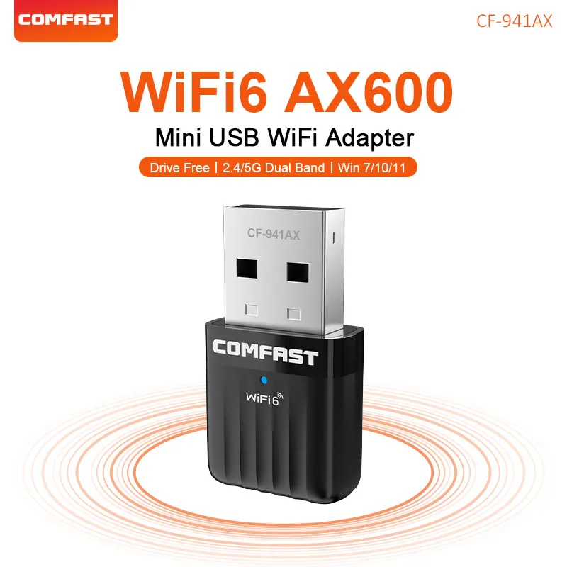 (ax3000 Mesh) Adaptador De Rede Sem Fio Wifi 6 300/602mbps