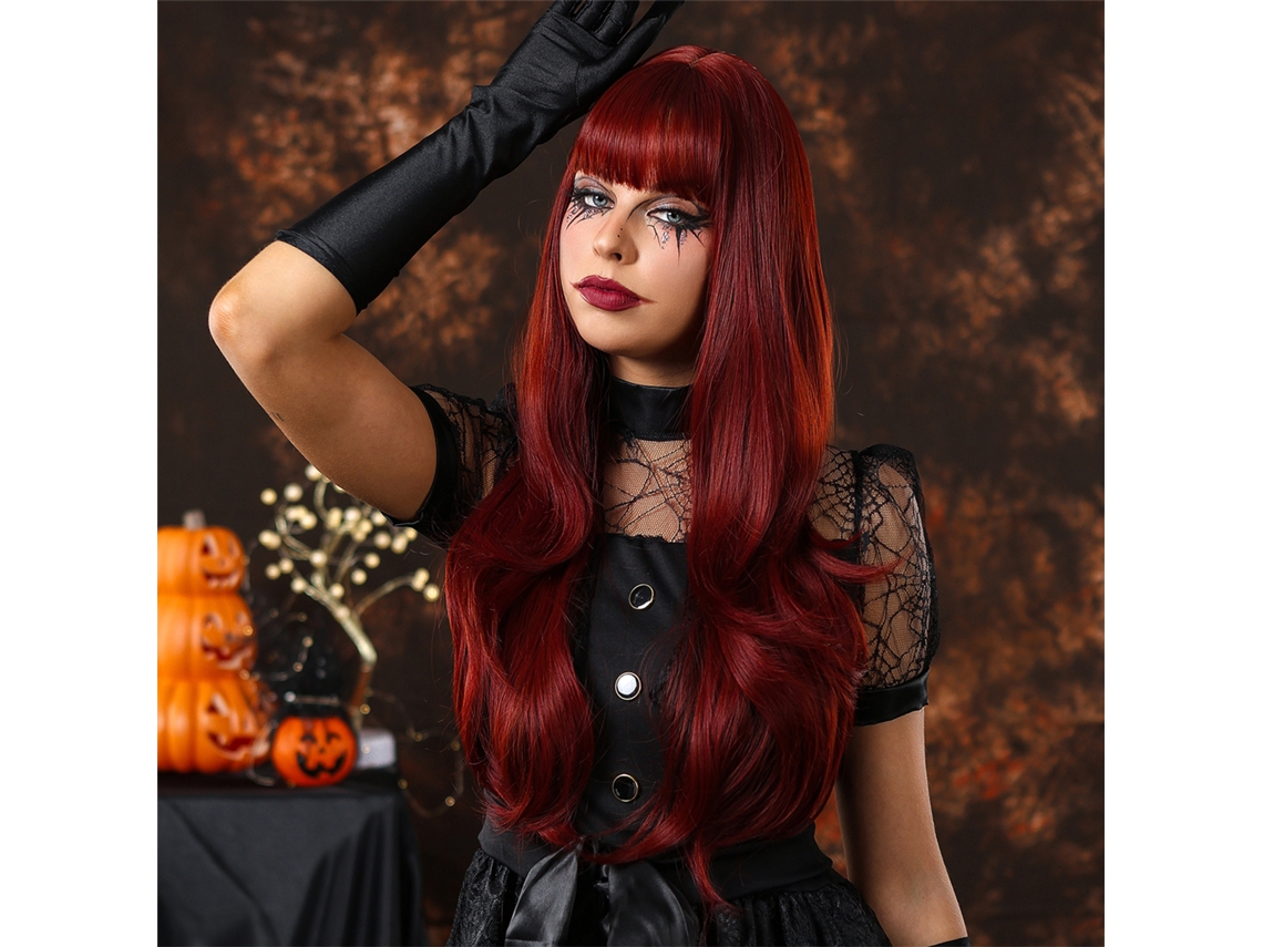2026 peluca de Disfraz Realista para Halloween para Mujeres, Ideal para Fiestas Y Cosplay