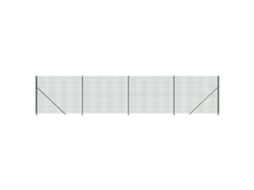 Cerca de Malha de Arame com Flange 1.6X10 M Verde VIDAXL