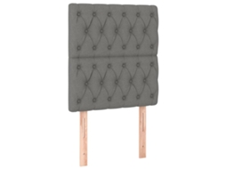 Cabeceira Cinza Escuro 80x7x118/128 Cm Tecido MAISON EXCLUSIVE