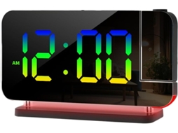 Despertador Digital Com Visor Led | Relógio De Mesa Com Projeção Para Quarto