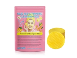 Discos Esfoliantes De Cúrcuma E Ácido Kójico (40-160 Unidades), Para Cuidados Faciais, Pacote Com 80 Unidades.