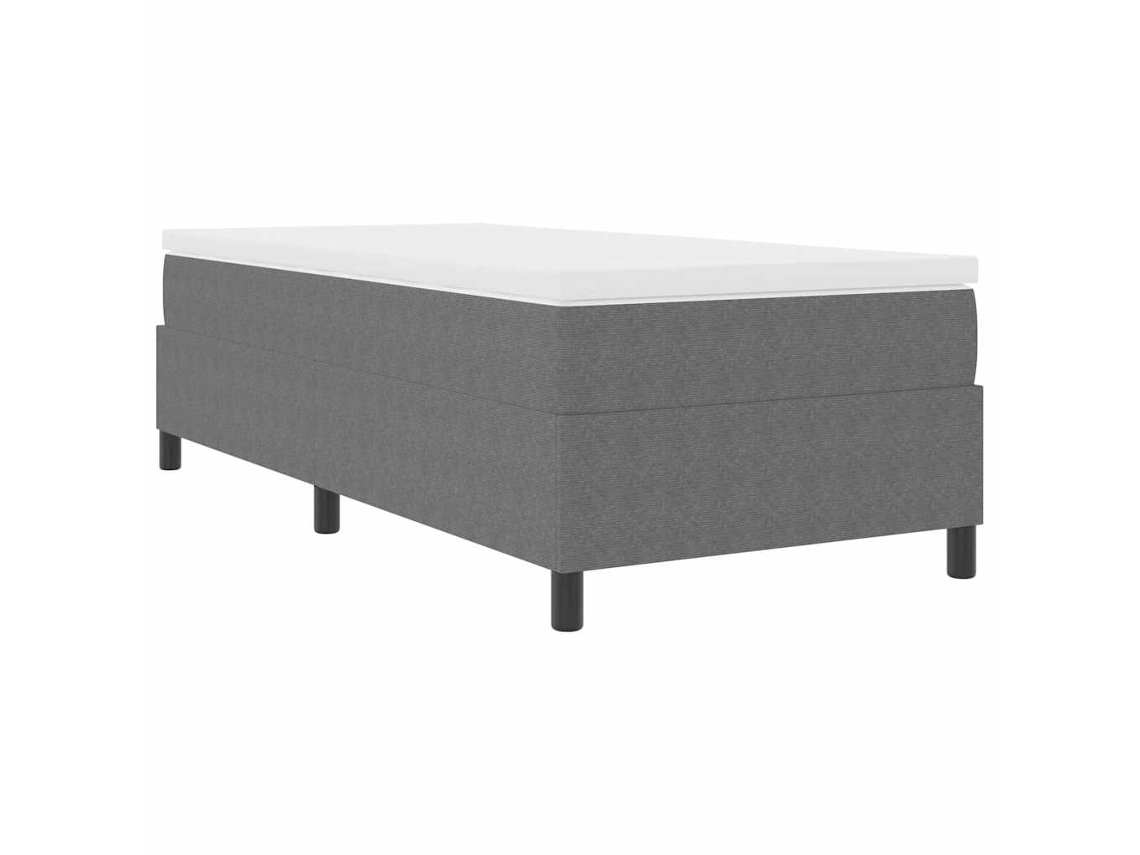 Maison Exclusive - Cama Box Cinza Claro E Branco 80 X 200 Cm