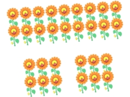 Conjunto De 5 Adesivos Decorativos De Feltro Para Parede.