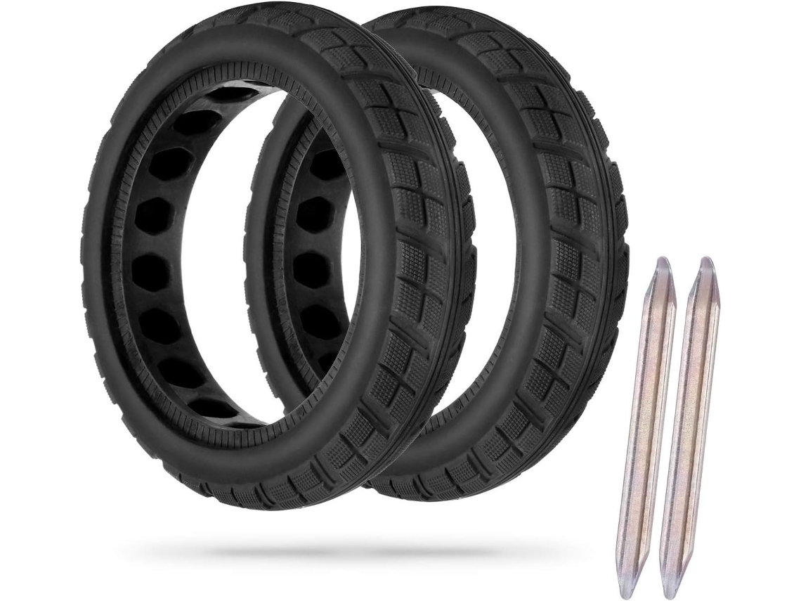 Pacote com 2 Pneus Sólidos Ocos de 8 5 Polegadas para Scooter Elétrica