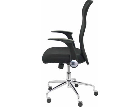 Cadeira de Escritório Operativa PYC Minaya Preto (Braços Reguláveis - Malha) — Braços Ajustáveis