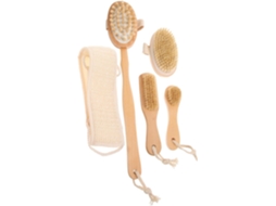 Kit De Cuidados Para O Banho Com 5 Peças Escova Esfoliante, Esponja E Escova Para Homens Mulheres