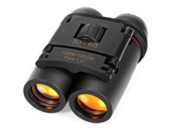 Binóculos 30x60 Minitelescópio Dobrável Compacto À Prova Dágua Com Zoom De Visão Diurna E Noturna Para Exterior Bestvite (preto)