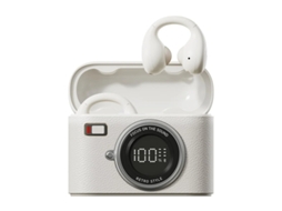 Auriculares Clipe Orelha Aberta Led Bestvite Tecido Bluetooth Branco