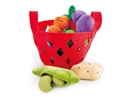 Brinquedo HAPE Legumes de Feltro-6U Cesto de Legumes (18 meses)