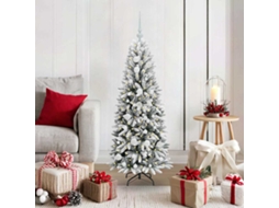 Vidaxl Árvore De Natal Artificial Com 150 Leds Branco 120 Cm