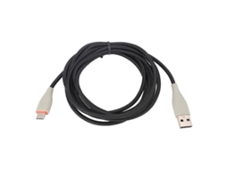 Cabo De Substituição Para Fones De Ouvido 2m Ofc Usb Type C Para Mmx150 Cinza