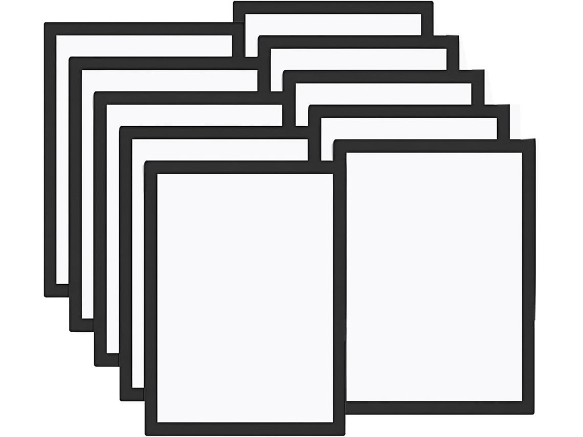 Lote De 10 Quadros Magnéticos A4 - Para Quadro De Informações Em Charnière Autocollant - Com 10 Fotos - Para