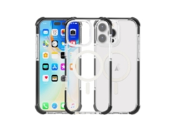 Capa De Acrílico Transparente À Prova De Choque Para Iphone 16 Pro Max - Magnética - Magsafe