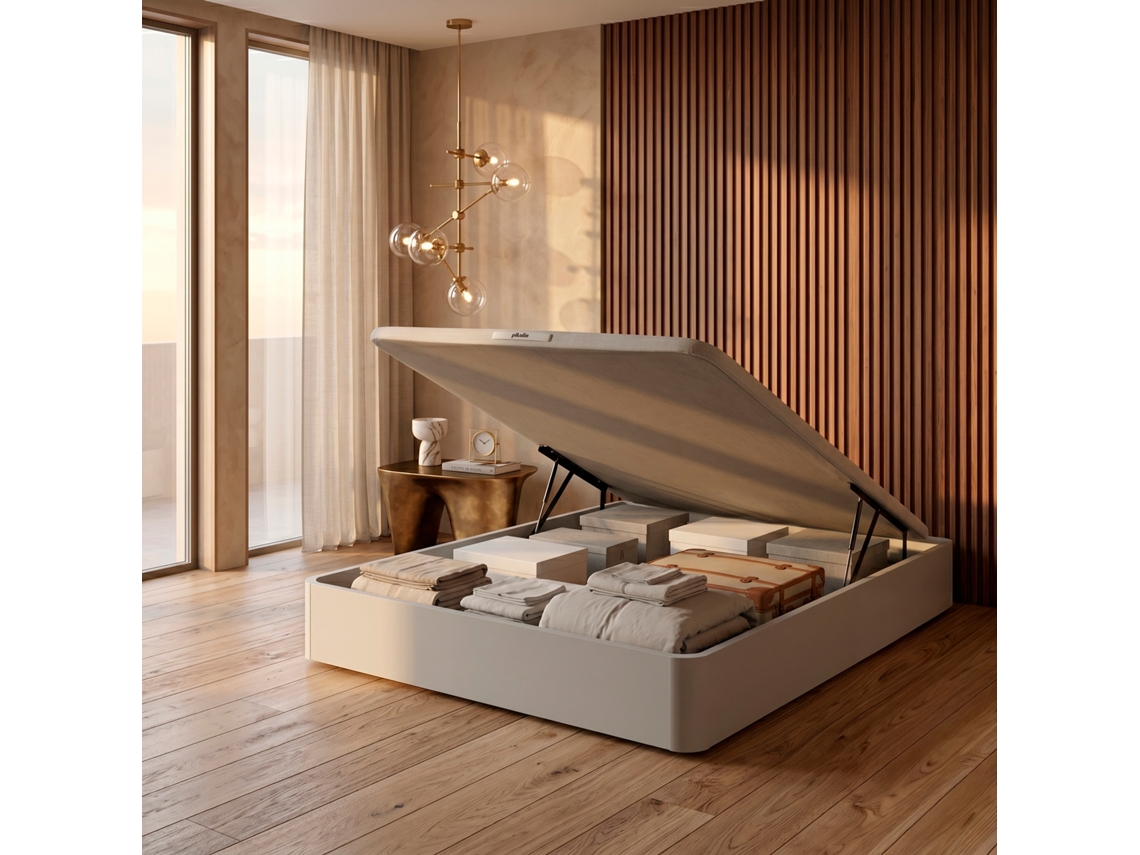 Sommier com Arrumação PIKOLIN Airbox - 150x200cm (32 Cm de Altura - Branco)