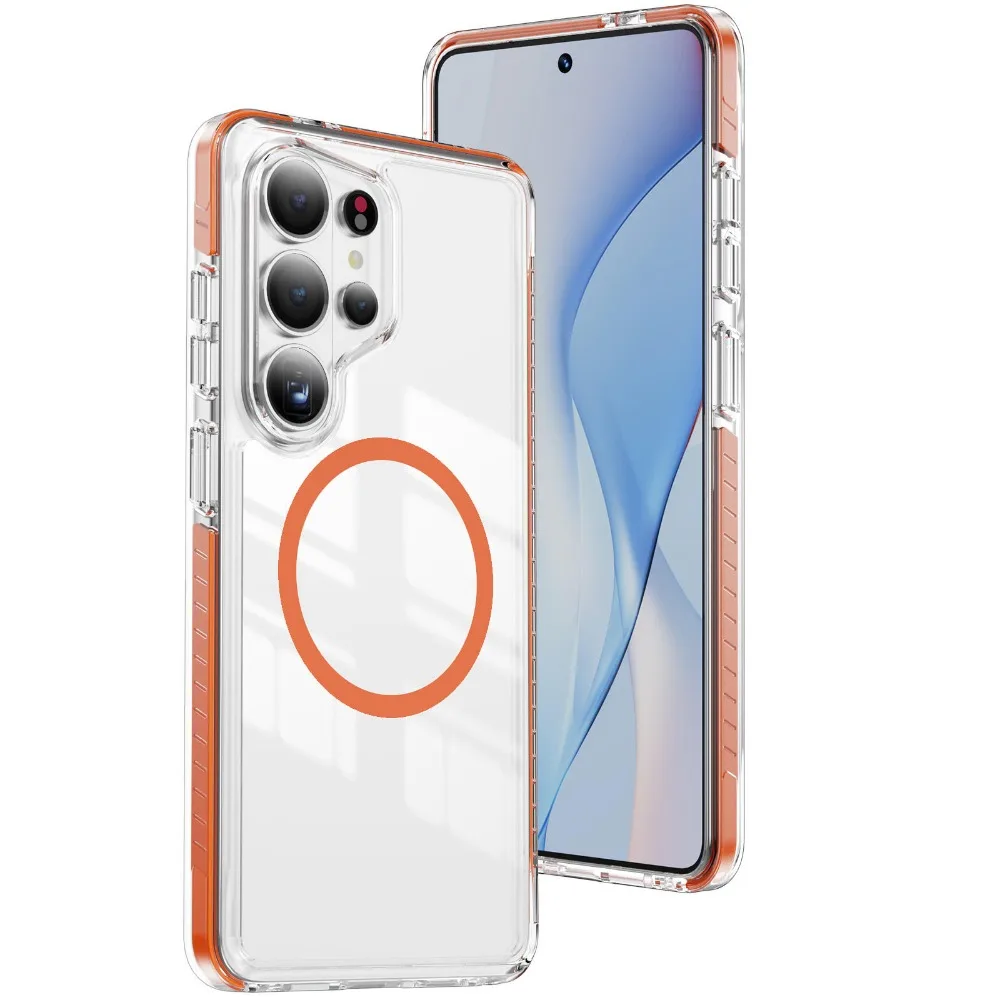 (laranja, Galaxy S26) Capa Protetora De Silicone Antiderrapante Em Pctpu Que Não Amarela.